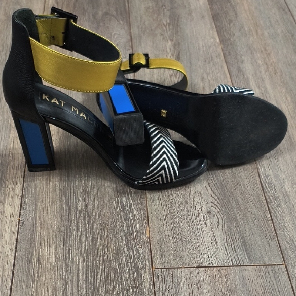 Kat Maconie Black, Yellow, and Blue Women's Heels - Picture 4 of 4